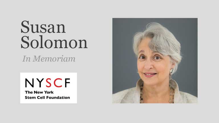 The New York Stem Cell Foundation Mourns the Loss of CEO Susan L. Solomon