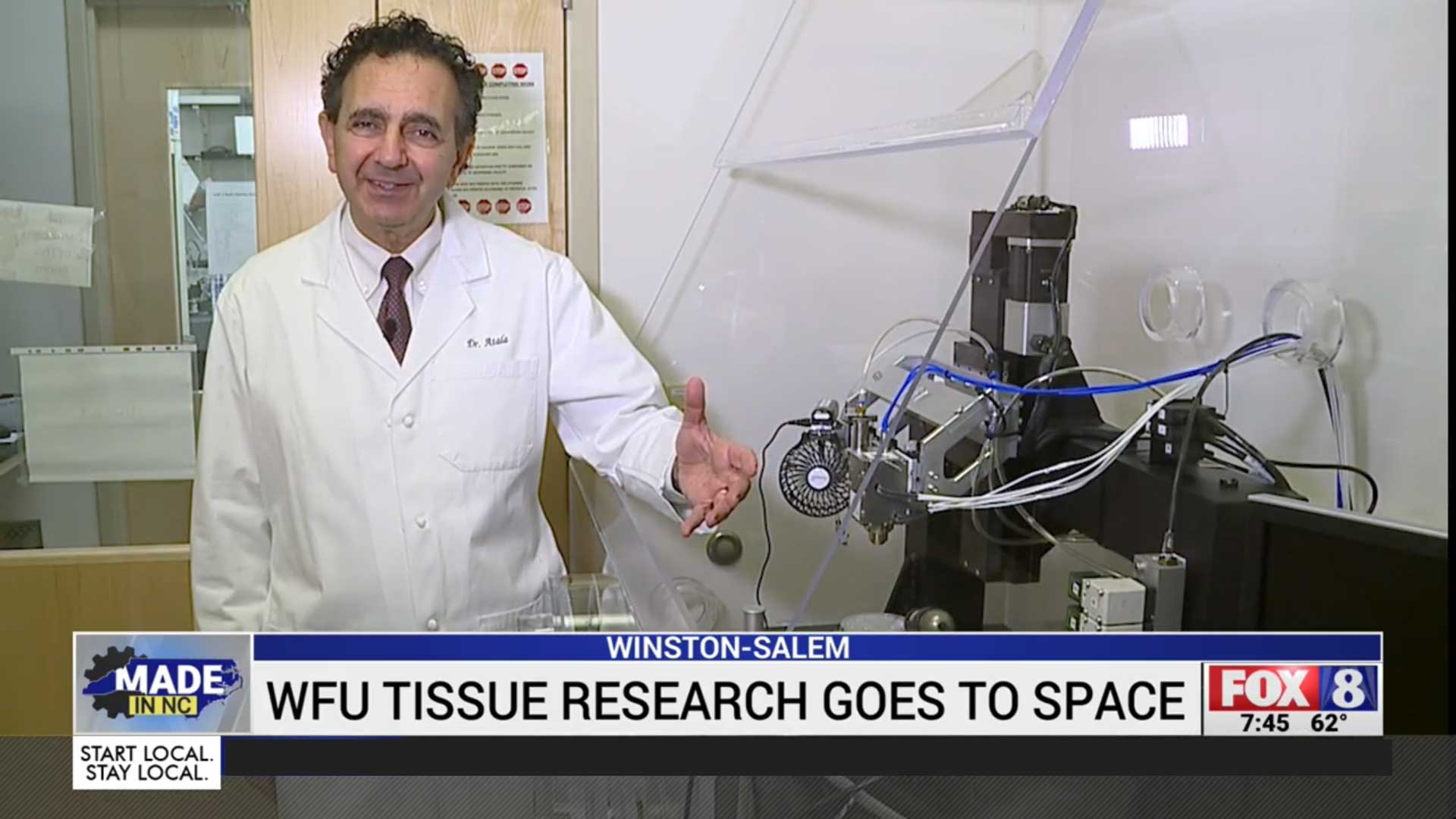 Can you 3D print human tissue in space? Wake Forest University puts it to the test